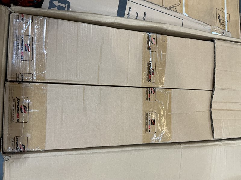 Condition photo showing New/Like New for 3" lifted loaded struts compatible with 2012-2018 ram truck 1500 4wd front coil leveling struts (red) all red 12-18 ram 1500 & llft 3"