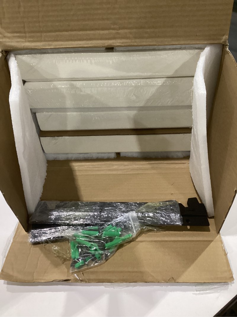 Condition photo showing Good Condition for umiacoustics 4 pcs acoustic panels with hanging brackets, 2” thick fiberglass sound proof panels removable for studios, office, home theater wall- off white 23.6" x 11.8"-4pcs off white