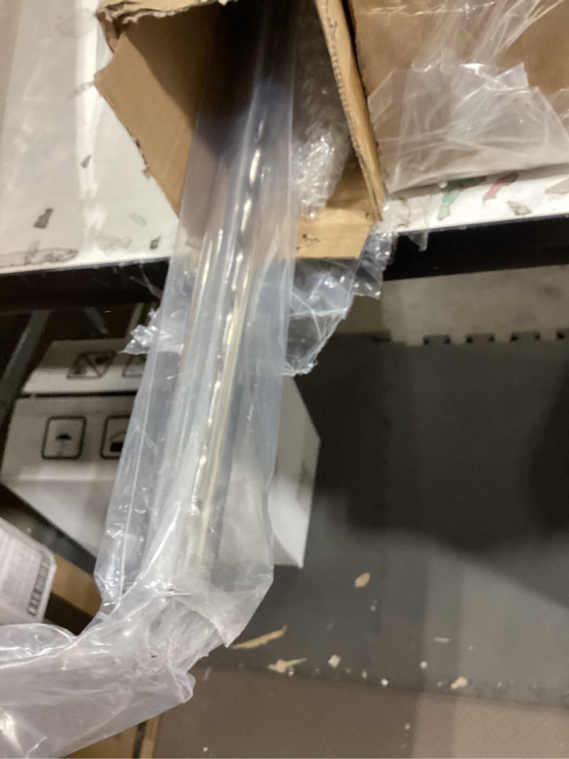 Condition photo showing Good Condition for wonderjune 2 pack closet rail hanging closet rod ceiling clothes rack any angle hanging rail clothes rod wall mount sloped ceiling closet solutions for attic bedroom under stairs storage silver