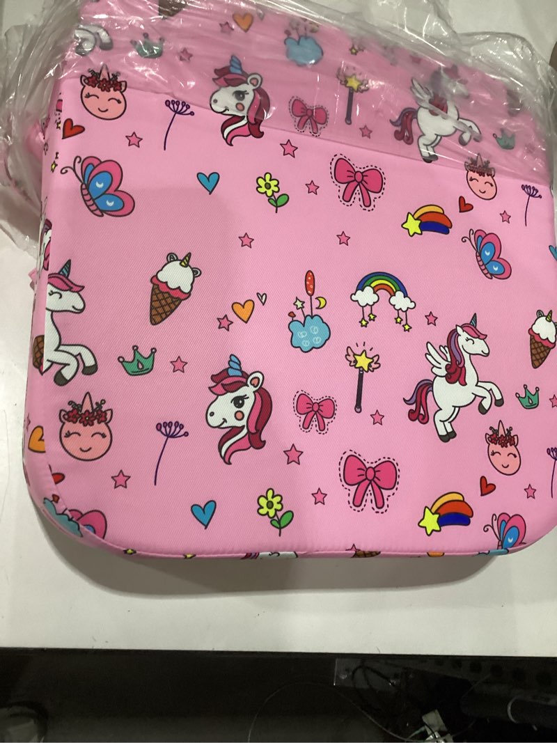 Condition photo showing Good Condition for eiury toddler booster seat for dining table, portable kids booster seat with safety buckles portable increasing booster cushion with non-slip bottom (pink unicorn) pink-unicorn