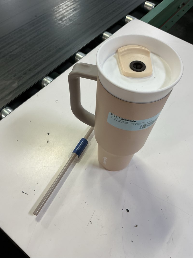 Condition photo showing As Is for owala travel 40 oz stainless steel tumbler