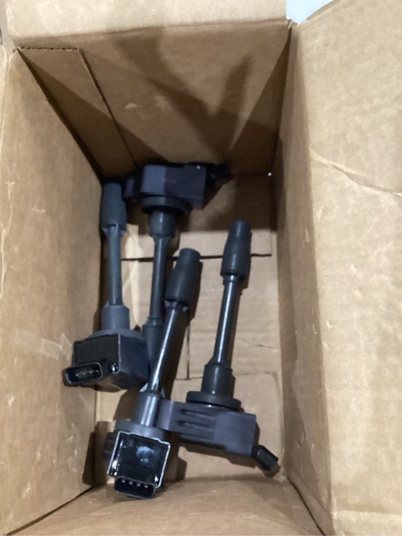 Condition photo showing Good Condition for trq ignition coil set 4 piece compatible with 12-15 toyota prius plug-in 16-21 prius 17-21 prius prime 19-21 prius awd-e replacement ica36234