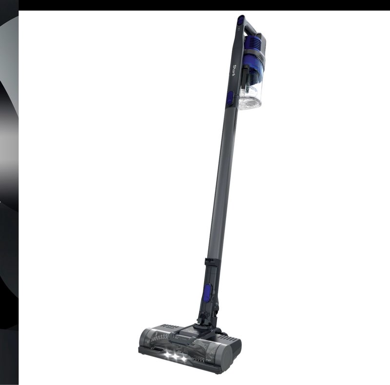 shark - pet cordless stick vacuum with xl dust cup, led headlights - blue iris