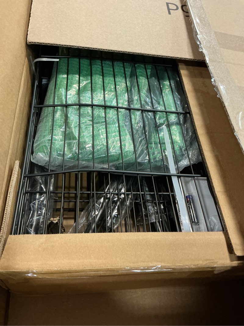 Condition photo showing Good Condition for 4-tier indoor mini greenhouse with grow lights, 32w full spectrum plant light with timer, adjustable metal shelves, 69.6"x22"x18.5" portable plant stand for seed starting & indoor plants