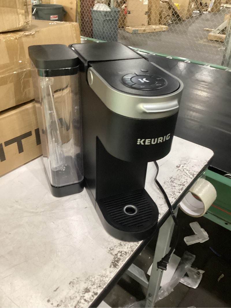 Condition photo showing As Is for keurig k-supreme single serve k-cup pod coffee maker, multistream technology, 4 brew sizes, 66oz dual-position removable reservoir, black black coffee maker