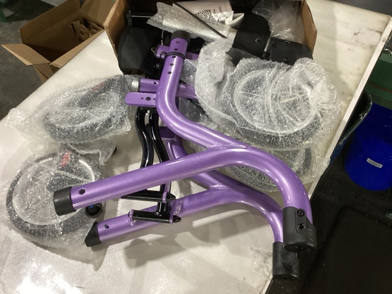 PLANET WALK Super Lightweight Rollator Walker for Seniors, Foldable Rolling Walker with Seat and 8" 