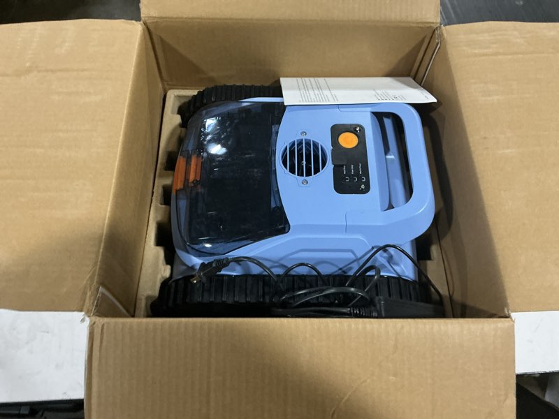 Condition photo showing As Is for (2026 upgrade) pool vacuum for inground pools, robotic pool cleaner, wall climbing pool cleaner, cleans pool floors, drain & walls & waterline, cleaning up to 2100 sq.ft, 180 min