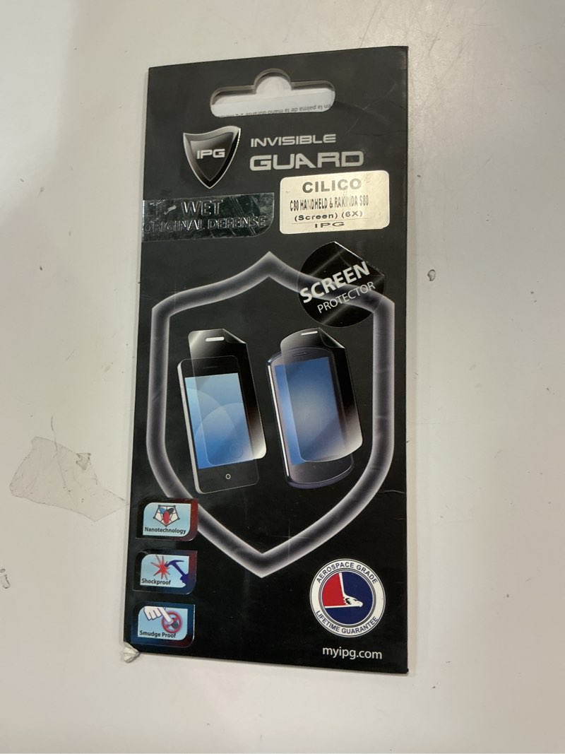 Condition photo showing New/Like New for IPG for Cilico C6 - C7X Tablet - C80 C80R Rakinda S80 - C80HR - F760 - F880 UHF Mobile Computer Screen Protector Invisible Guard Free Replacement HD Clear (C80 C80R Handheld (6 Units) (C80))