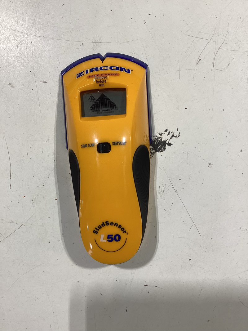Condition photo showing Good Condition for zircon wirewarning e50 6.66 in. l x 2.80 in. w stud sensor 1-1/2 in. 1 pc