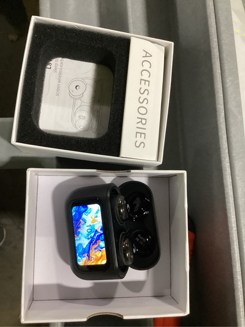 VEKJ Sleep Earbuds Bluetooth 5.4 Smart Touch Screen in Ear Ear Buds, 48H Mini Sleep Headphones Small