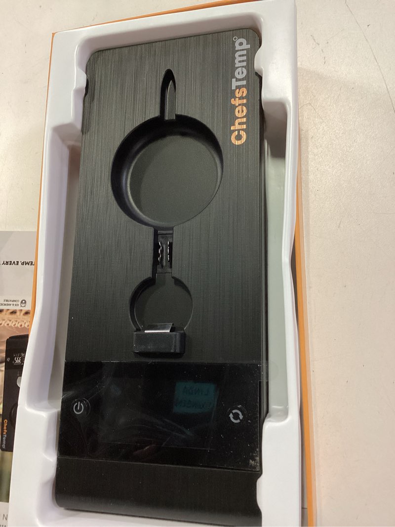 Condition photo showing As Is for ChefsTemp ProTemp 2 Plus Needle Probe Wireless Meat Thermometer with Temperature Controller Unlimited Range Bluetooth & WiFi Enabled Smart Cooking Grilling Smoker BBQ Oven Kitchen (4)