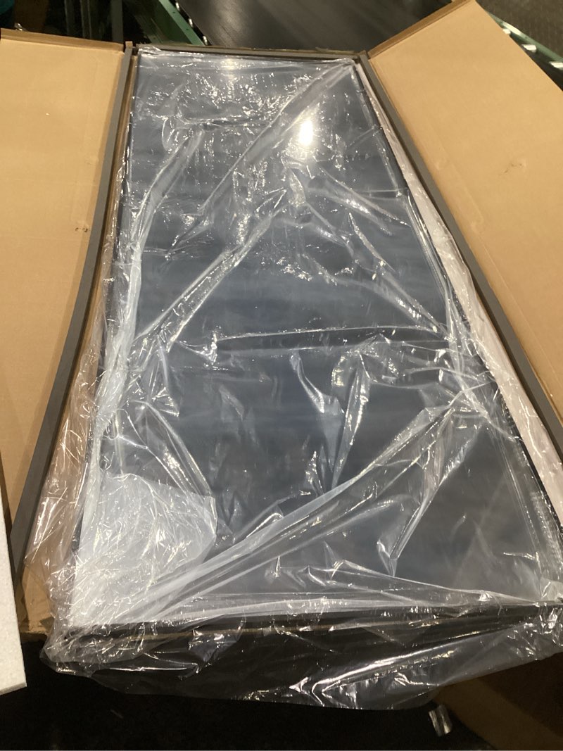 Condition photo showing Good Condition for VooBang Mirror Full Length - 21" x 57" Floor Mirror with Stand, Aluminum Alloy Frame Full Body Mirror, Standing Hanging or Leaning Against Wall for Bedroom and Living Room, Black Black 57"L x 21"W