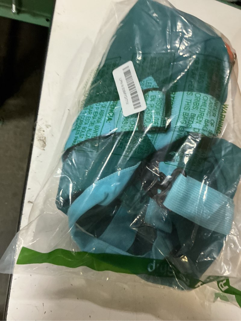 Condition photo showing Good Condition for woomada travel duffle bag, weekend bag with wet pocket & trolley sleeve, overnight bag with shoe compartment, fit for sports practice, travel and gifts(green blue)