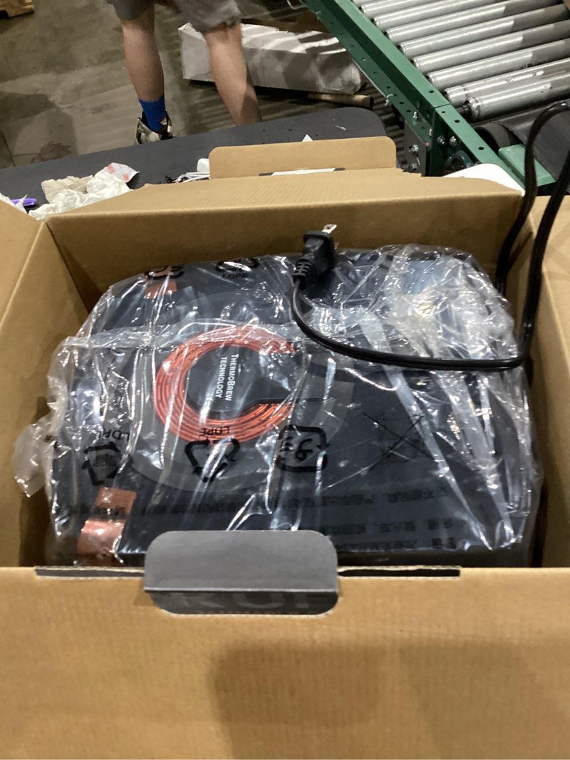 Condition photo showing As Is for krups ec321 12-cup thermobrew programmable coffee maker
