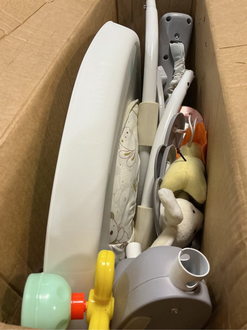 Condition photo showing Good Condition for cuddobaby baby jumper 4-stage convertible| montessori -inspired 8 interactive toys| tummy time playmat, bouncer, exersaucer, toddler table| music & lights | 3-6, 6-12, 12-18, 12-24 months - gray