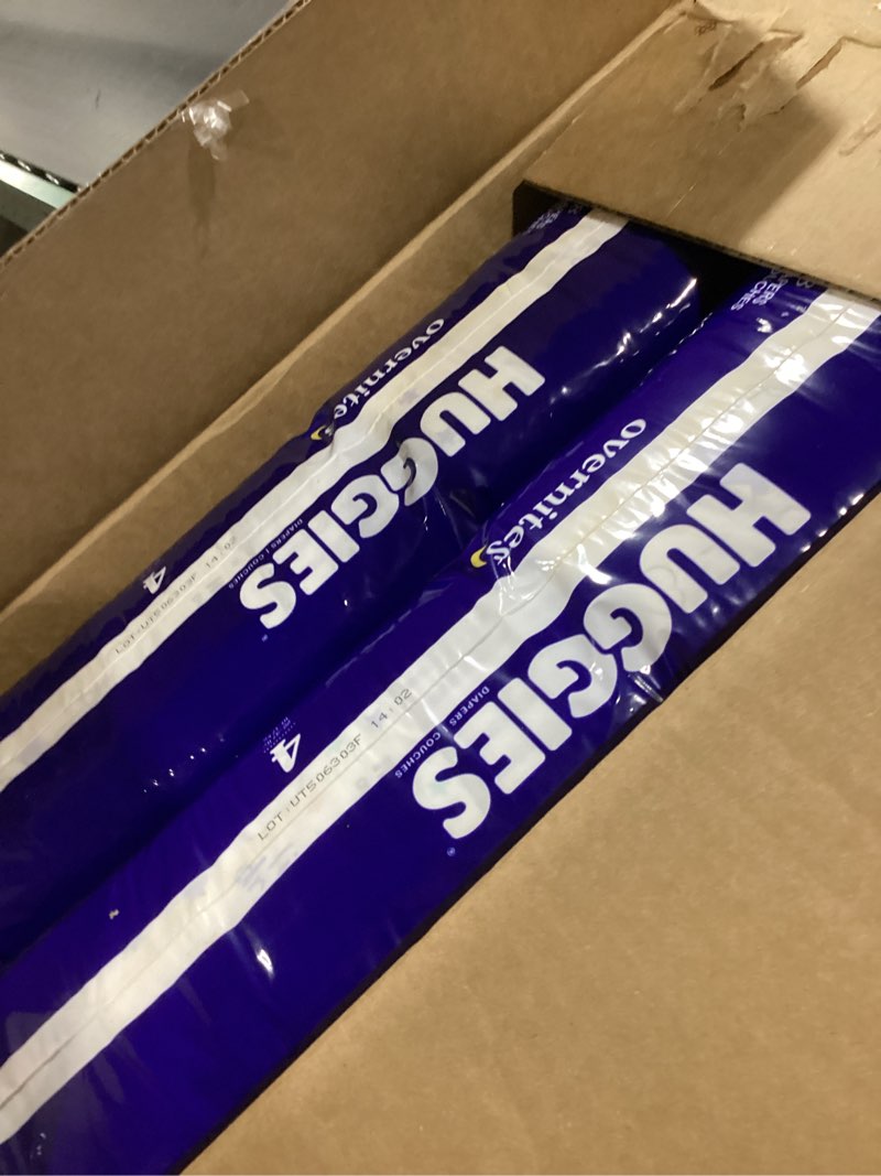 Huggies Size 4 Overnites Baby Diapers: Overnight Diapers, Size 4 (22-37 lbs), 116 Ct (2 Packs of 58)