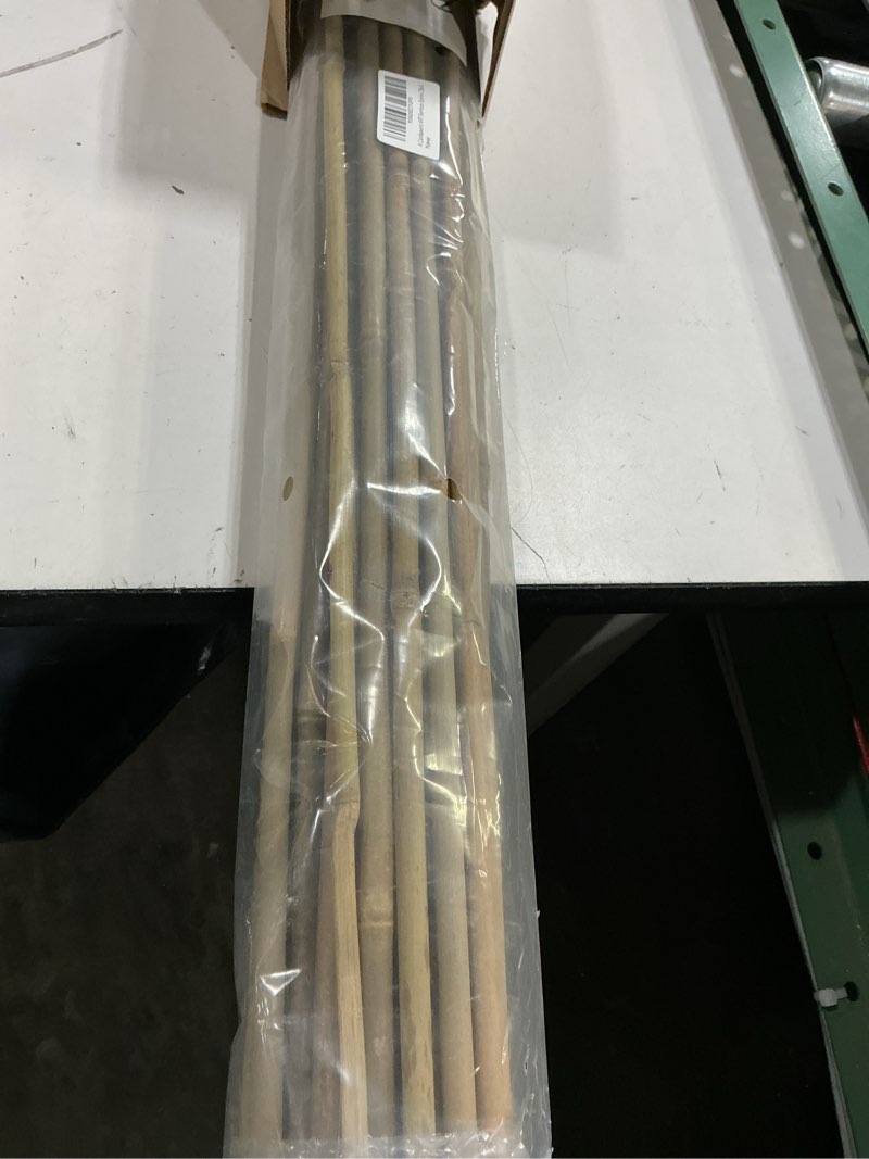 Condition photo showing Good Condition for cambaverd bamboo stakes 4ft natural plant stakes for tomatoes, beans, climbing plants support - 25 pack bamboo sticks for plants 4 ft-25pack