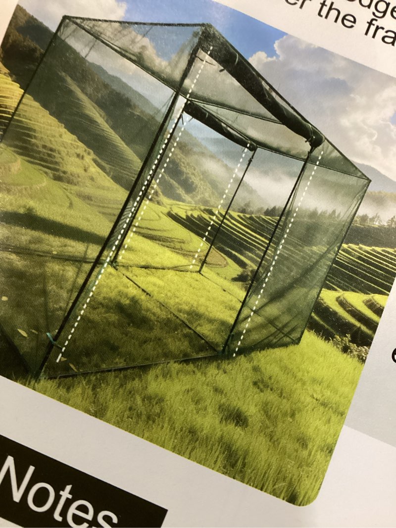 crop cage plant protection tent 5 x 10 x 6.5 feet, easy to install protection garden cages, crop cages with storage bag suitable for garden patio lawn