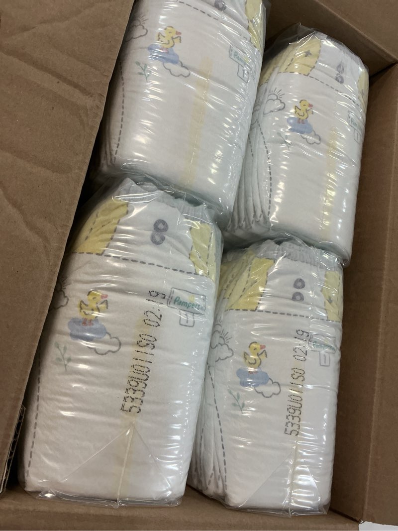 Condition photo showing New/Like New for pampers swaddlers diapers, size 1 (8-14 lbs), 96 count, fragrance free, hypoallergenic, absorbent, pediatrician recommended, skin safe