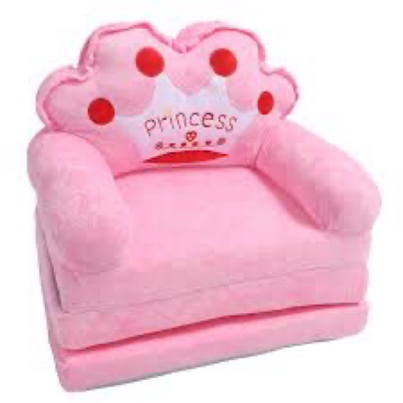 PUSOKEI Toddler Chair, Soft and Comfortable Baby Sofa Cloth and Sponge for Reading (Folding in Thirds