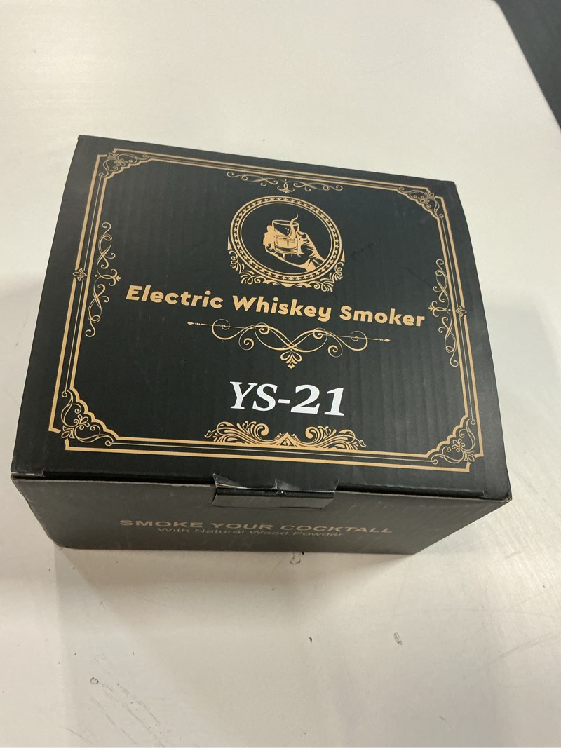 Condition photo showing New/Like New for Electric Whiskey Smoker Kit, Handheld Cocktail Smoker with 6 Flavored Wood Chips, Rechargeable Drink Infuser for Bourbon, Scotch, Old Fashioned, Essential Bar Tools, Birthday Gifts for Men, Husband