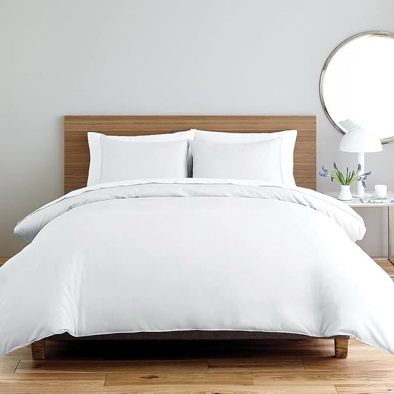 White Queen Comforter Set - 3 Pieces Seersucker Lightweight Bedding Comforter Sets (1 Soft Fluffy Comforter & 2 Pillowcases) - All Seasons Cozy Modern Bed Sets