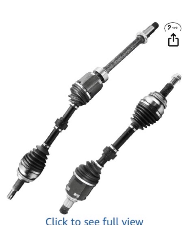 TAUTOY 4342006450 2 PCS Front CV Axle Shaft Assembly (3.0L 3.3L 3.5L) For Lexus ES300 02-06,RX330 04