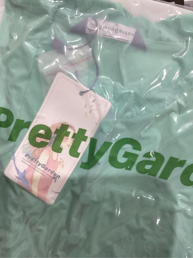 Condition photo showing Good Condition for PRETTYGARDEN Women's Dressy Casual Blouse Tops Fall Spring Puff Long Sleeve Button V Neck Hollow Out