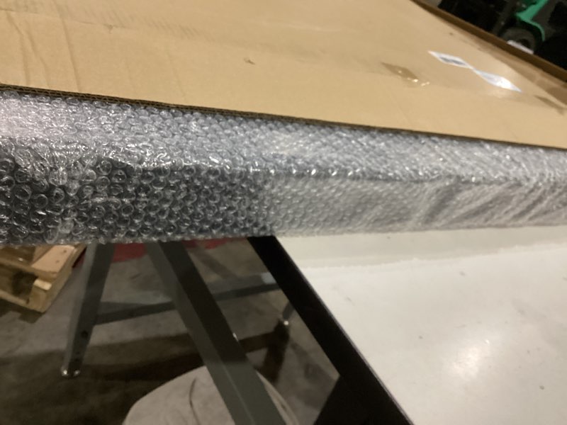 Condition photo showing New/Like New for portable card show display case 34"x22", aluminum trade show display case with acrylic side & handle & support rod, large lockable tabletop showcase for baseball sports graded cards black card show display case