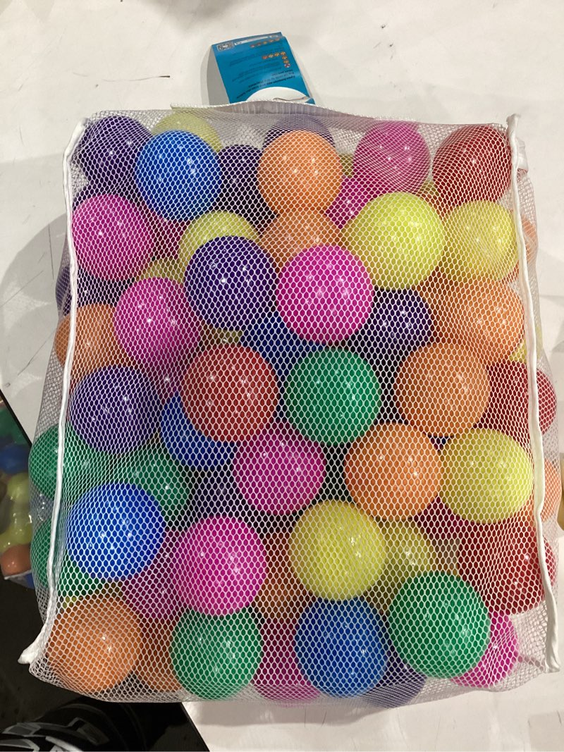 Condition photo showing New/Like New for PlayMaty Ball Pit Balls - Colorful Ocean Pool Toys for Kids, Phthalate & BPA Free, 100pcs for Toddler Playhouse, Tent, or Playpen Colorful Pack of 100
