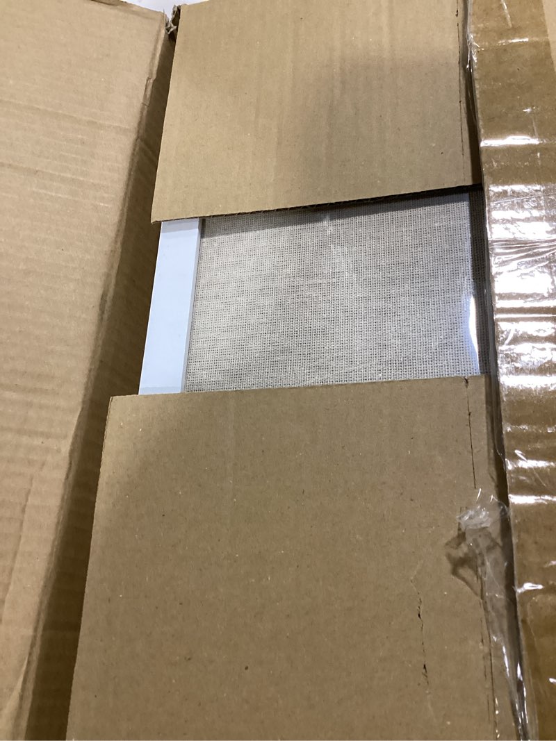 Condition photo showing Good Condition for Teling 6 Pack Wood Bulletin Boards with Linen 12''x 16'' Cork Board for Walls with 60 Pushpin Decorative Wood Framed Display for Classroom School Office Bedroom(White)