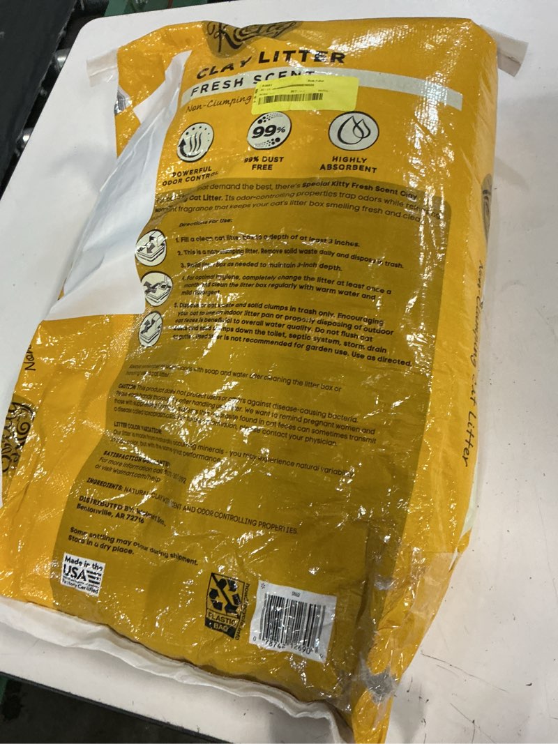 Condition photo showing New/Like New for special kitty non-clumping clay cat litter, fresh scent, 25 lb bag, 1 count