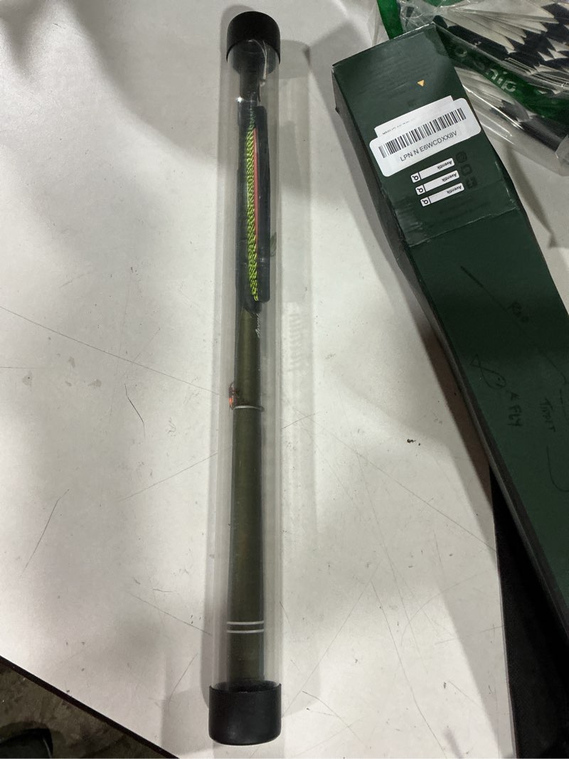 Condition photo showing Good Condition for aventik freshstart tenkara rod in 7ft/8ft,action 7:3 complete beginner tenkara rod kit, 24t carbon fiber, easy to cast flexible durable lightweight and compact dark green 8ft rod kit