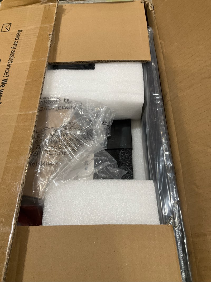 Condition photo showing Good Condition for vivo large height and width adjustable under desk keyboard tray, c-clamp mount system, 22.5” to 30” (28.5” to 36” including clamps) x 11 inch slide-out platform for typing, black, mount-kbst1 black 22.5” to 30” adjustable width