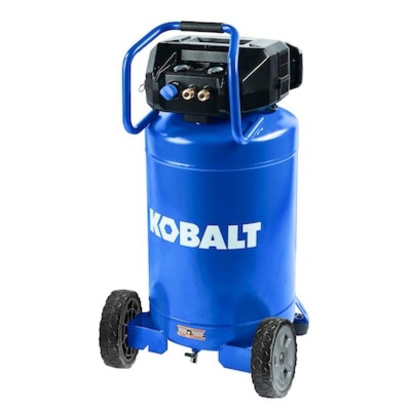 kobalt 20-gallon portable electric 175 psi vertical air compressor