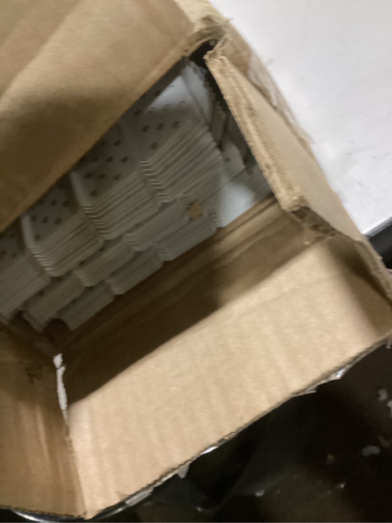 Condition photo showing As Is for FlowGuard Premium 50-Year Gutter Cover System - White - 5 Inch Aluminum Gutter Guards, 102 Feet - By FlexxPoint