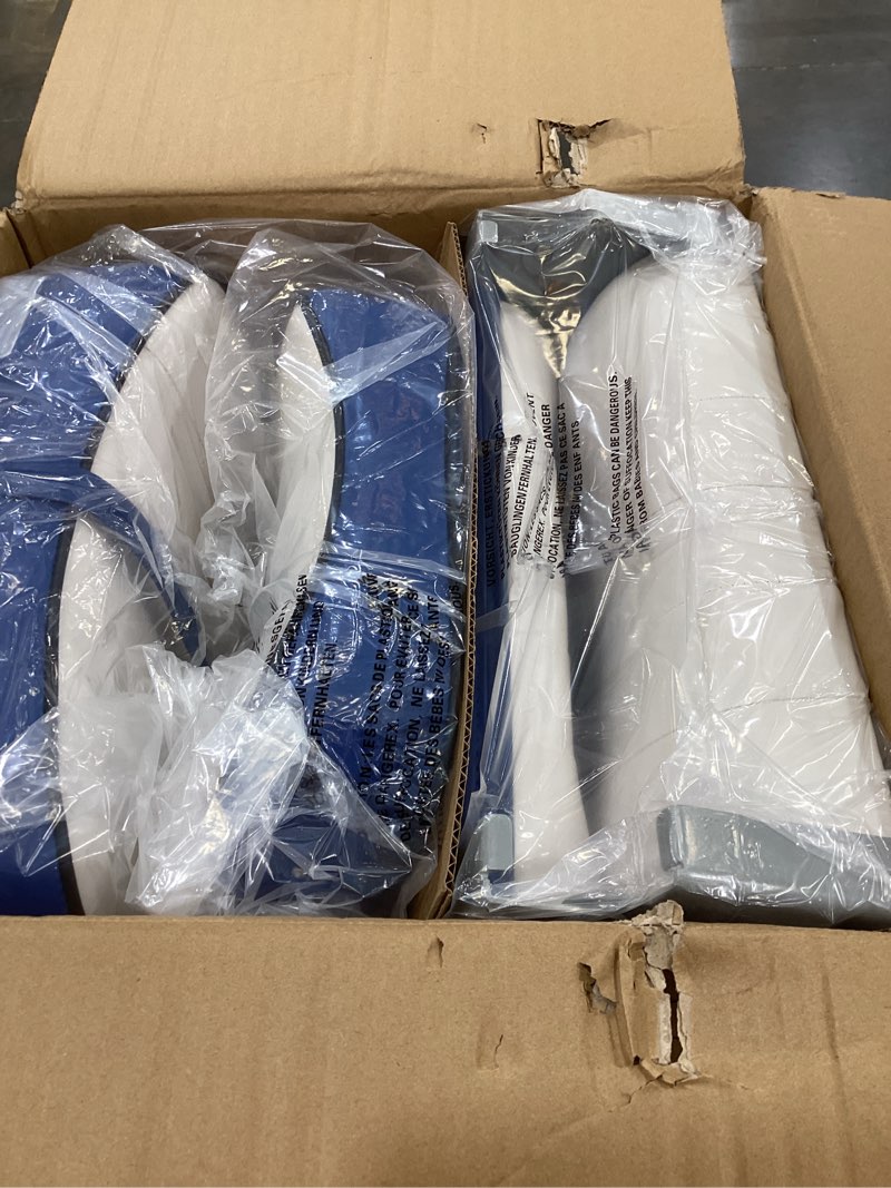 Condition photo showing Good Condition for leader accessories a pair of new low back folding boat seats(2 seats) e--white/blue