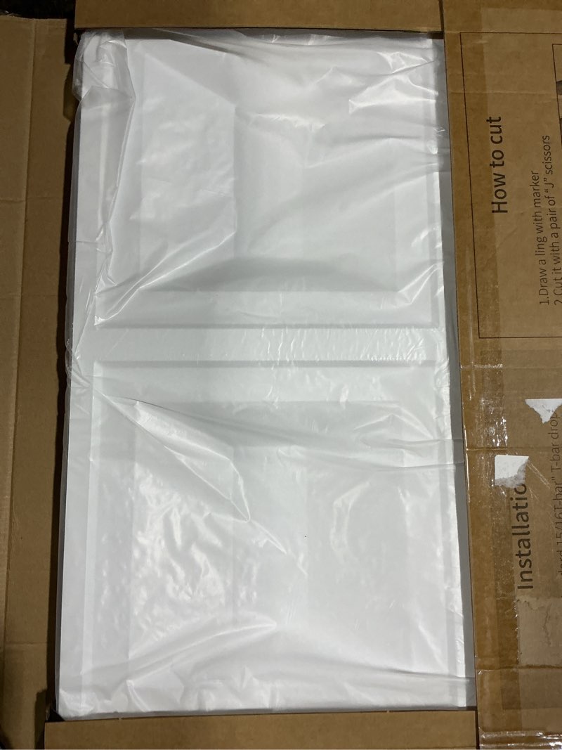 Condition photo showing Good Condition for art3d drop ceiling tiles 24x24, 12 sheets pvc decorative glue up ceilng panels 2x2, white