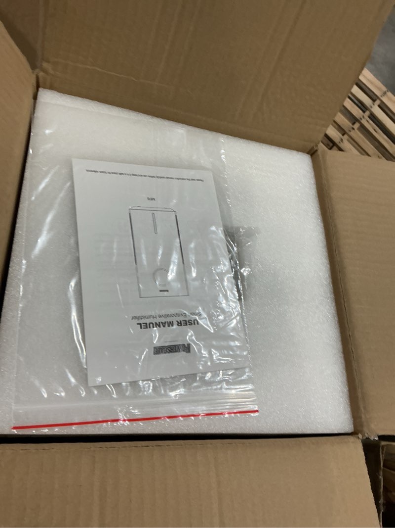 Condition photo showing New/Like New for powerscale mf6 smart evaporative humidifiers for bedroom, 1.8 gal top-fill, up to 700ml/h mist-free output, wifi smart touchscreen control, auto filter dry, electrolysis self-clean, quiet sleep mode