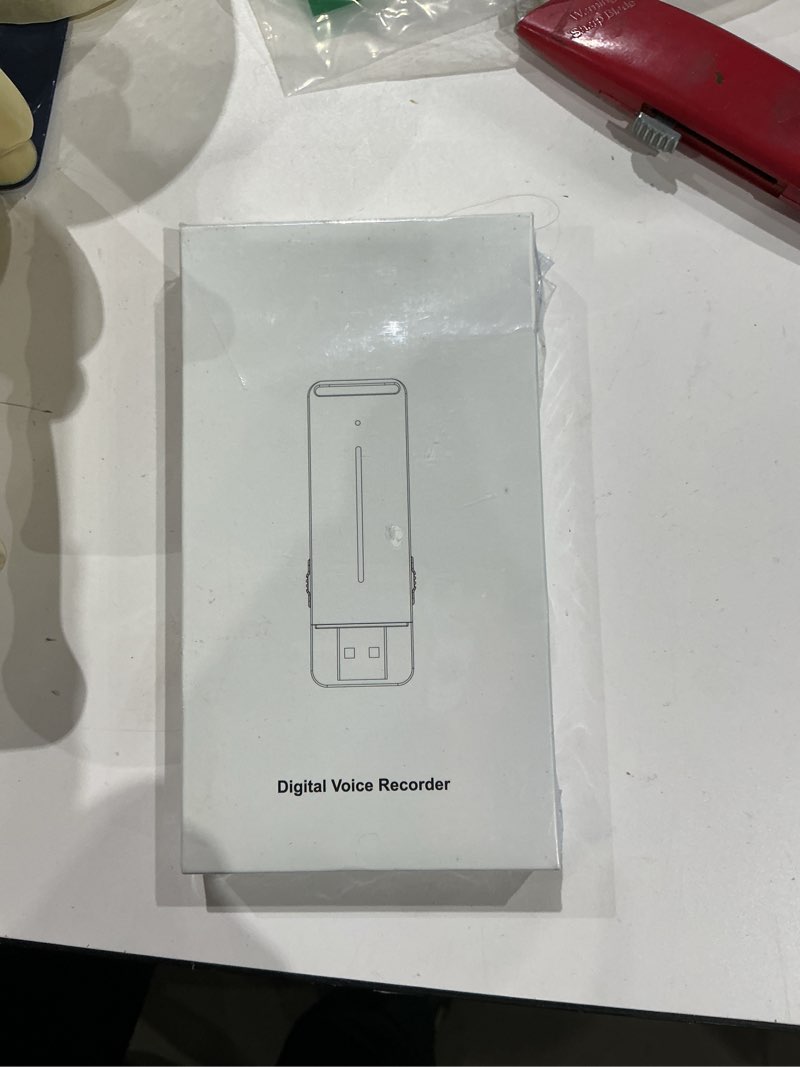 Condition photo showing New/Like New for voice activated recorder, voice recorder,voice memo device, usb digital audio note taker with playback, one-click operation, 25-day standby, wav hd sound, portable for meetings, lectures, interviews