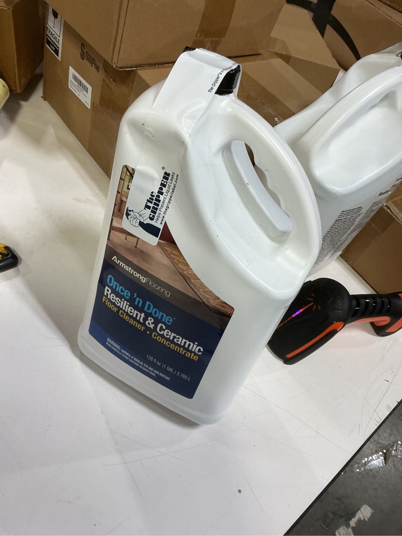 Condition photo showing New/Like New for Armstrong Once and Done Resilient & Ceramic Floor Cleaner Concentrate 1 Gallon 32 Fl Oz (Pack of 1)