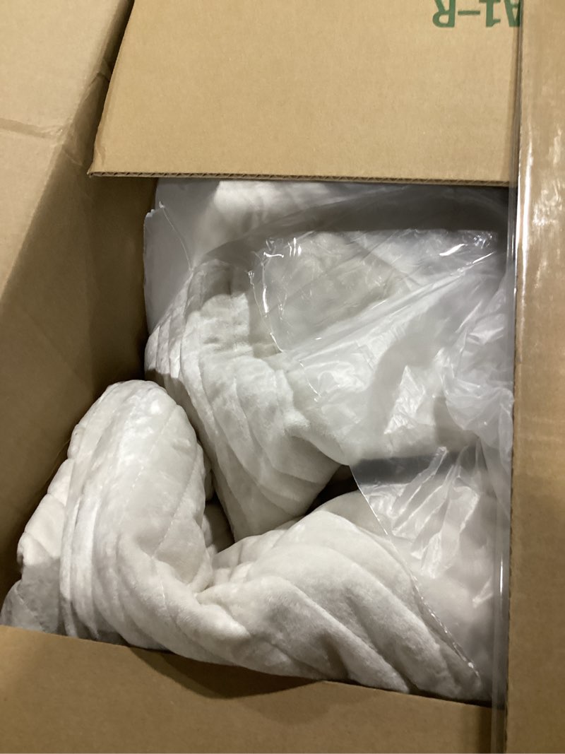 Condition photo showing As Is for utopia bedding duvet cover twin size - 2 piece with zipper closure - 1 comforter cover 68x90 inches & 1 pillow sham 20x26 inches (white) comforter not included white twin/twin xl