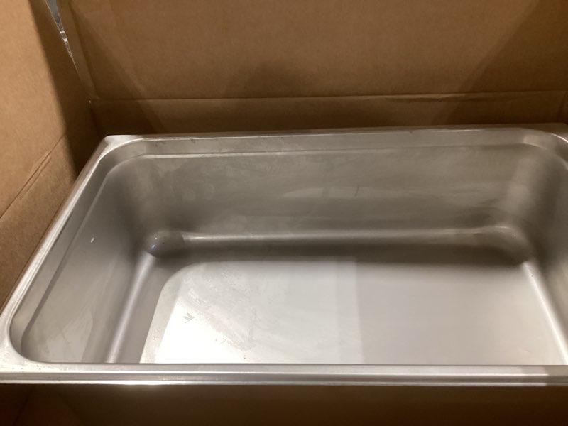 winco 6-inch anti-jamming steam pan, full, 24-gauge 6" deep heavy-duty