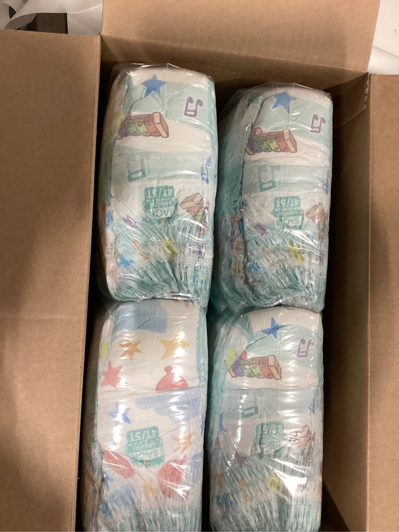 Condition photo showing New/Like New for pampers training pants - easy ups boys & girls bluey - size 4t-5t, 100 count, children's potty underwear (packaging may vary) 4t-5t 100