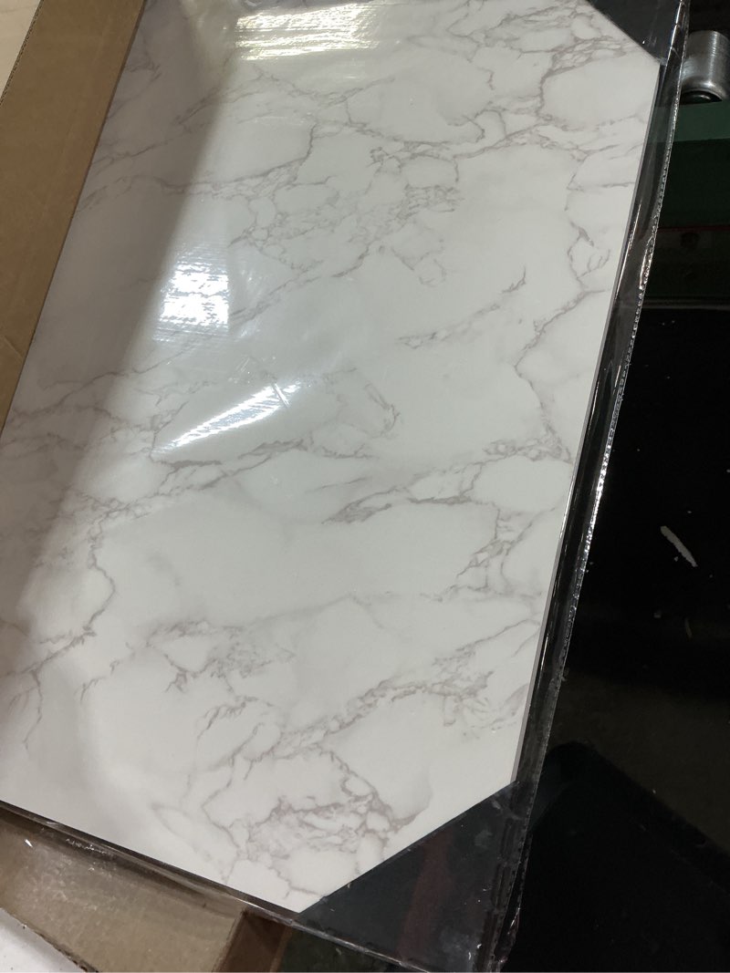 Condition photo showing New/Like New for beiyang food photography backdrops 24x24 inch marble photo backdrop boards 3pcs white photography backdrop boards with 3 bracket kits soild board waterproof backdrop for food photography