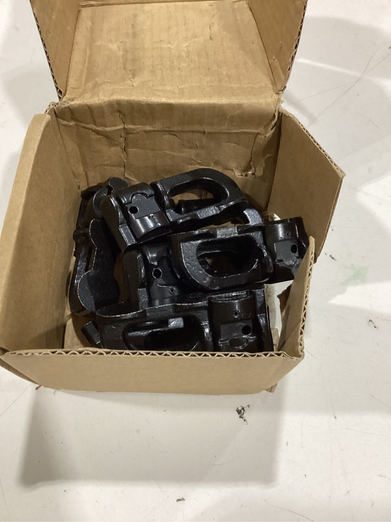 Condition photo showing Good Condition for 8 pack l track double stud fitting black, l track tie down, l-track accessories for truck bed,trailer cargo control,pickup, rv, atv breaking load 5500lbs 8 d black
