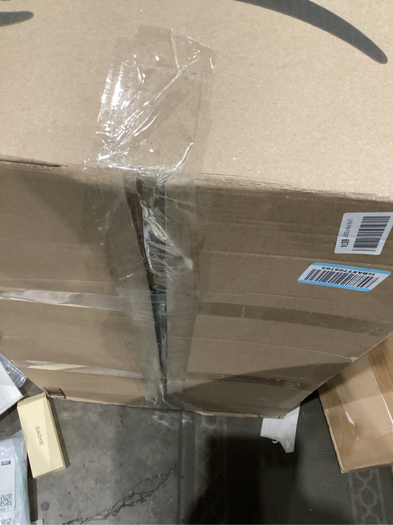 Condition photo showing As Is for Drive Medical Aluminum Rollator Walker - Fold Up & Removable Back Support - Padded Seat - 6 Inch Wheels - Lightweight Portable Design - Indoor Outdoor Mobility Aid - Black Black 1 Count (Pack of 1)