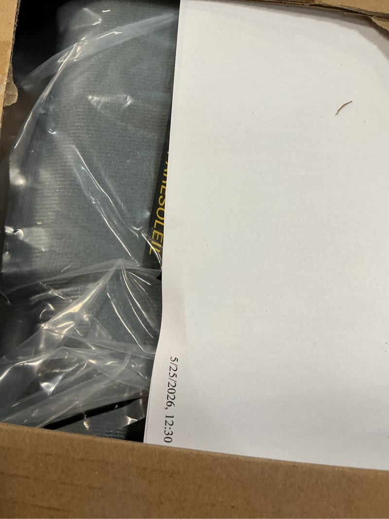 Condition photo showing New/Like New for dark gray sun visor left driver side w/light & mirror compatible with tacoma 2005-2015 7432004210b0 7432004120b0 dark gray (left)