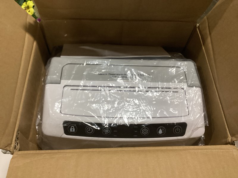 Condition photo showing As Is for waykar 2,000 sq. ft. 34 pints 2025 most efficient energy star dehumidifier for basement & home with auto or manual drainage, ultra quiet 33db, 0.62-gallon water tank 34 pints 2000 sq. ft with drain hose