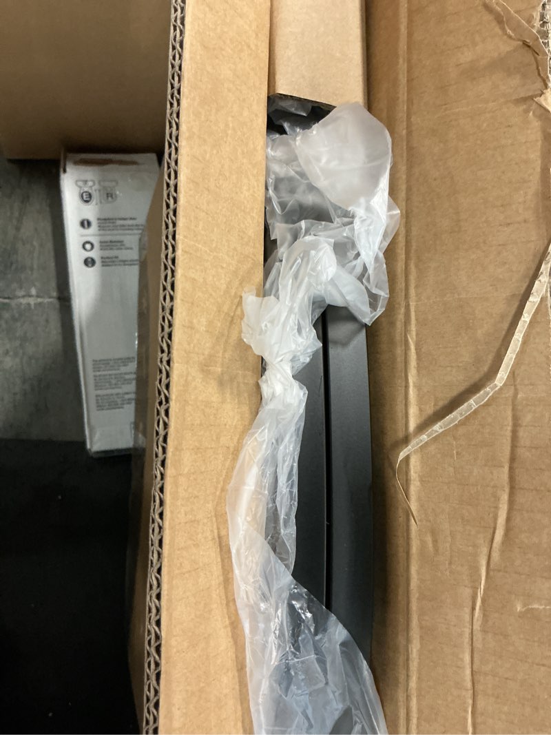 Condition photo showing New/Like New for Malier Metal Freestanding Dog Gates, 32'' Height Outdoor Indoor Dog Fences, 48'' Extra Wide Pet Gate, Foldable Puppy Free Standind Tall Pet Gate for Stairs, Hallways, Doorways, Yard (Black 2 Panels) Black ?2 Panels?48''W × 32''H